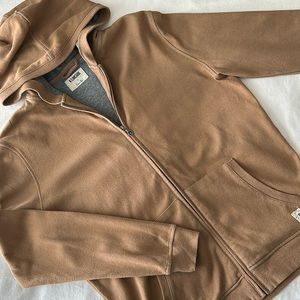 Linksoul Mens Camel Hoodie, Size Small